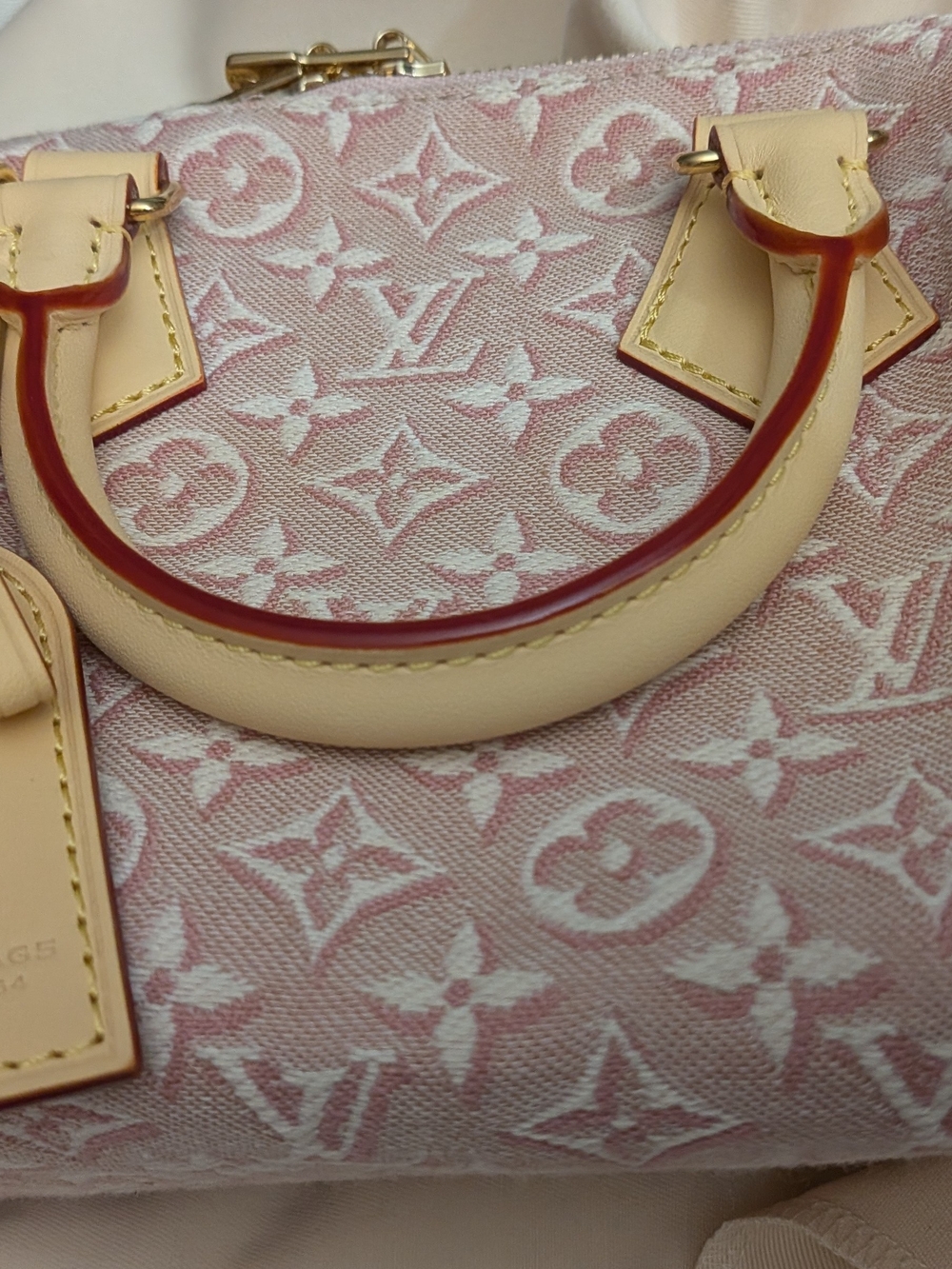 Louis Vuitton Since 1854 Speedy Bandoulière 25 Pink Jacquard Bag